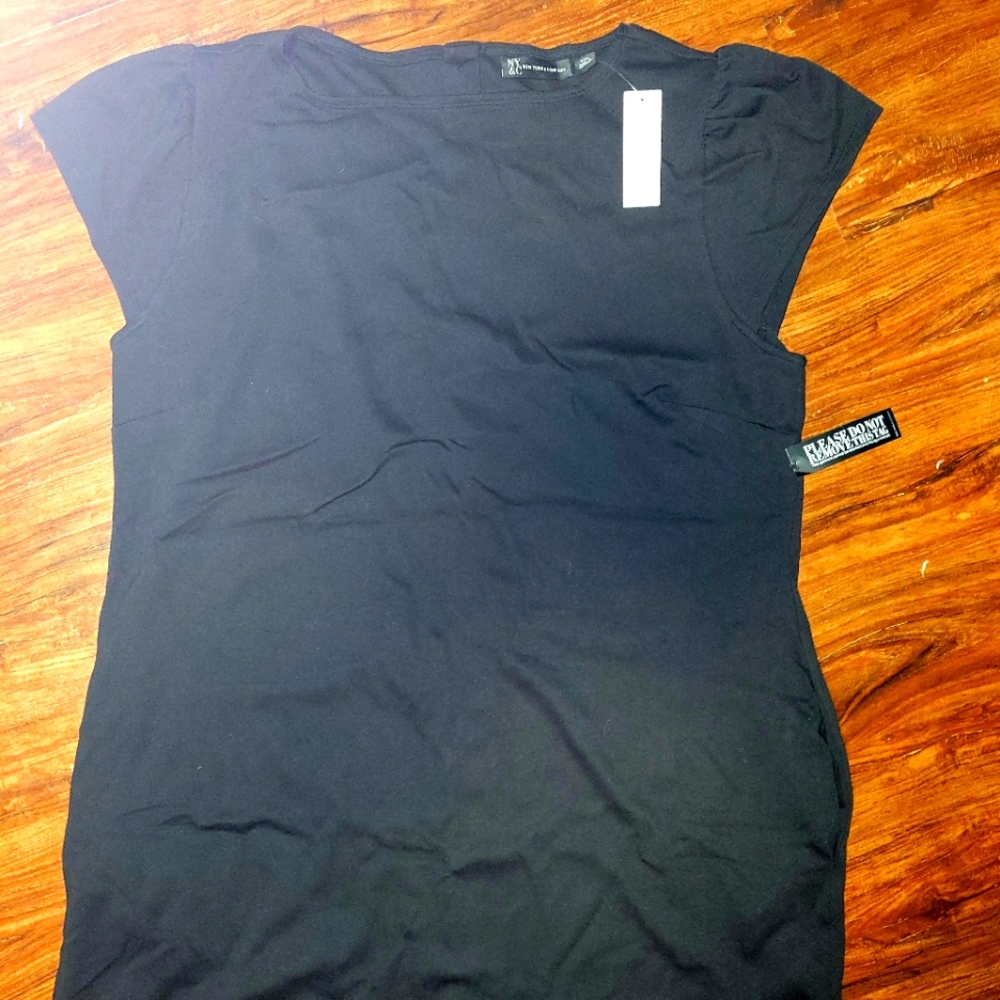 NY & Co Black dress Button Up back XXL